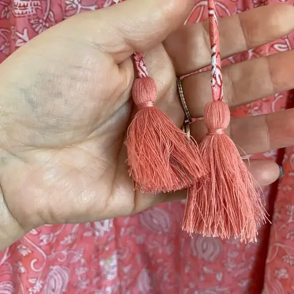 Marea Georgia Dress in a Floral Dusk Pink NWT Size Small - Picture 12 of 12